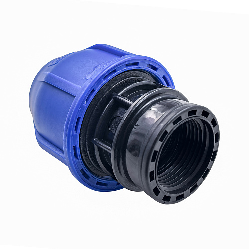 Муфта компрессионная, полипропилен внутренняя резьба 25х 3/4, для полиэтиленовых труб, РТП