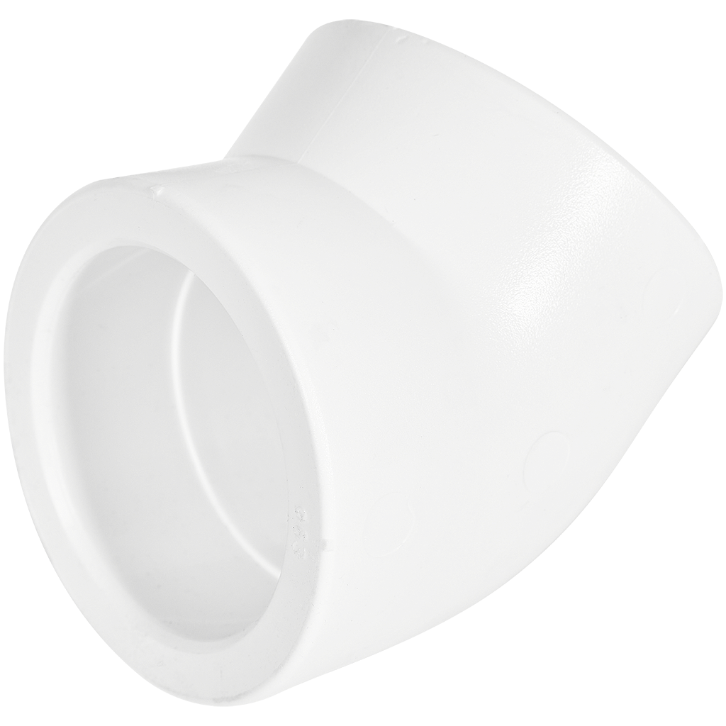 Угольник Pro Aqua d= 63 PP-R 45 градусов Белый