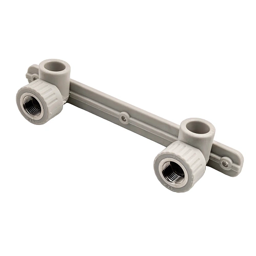 Угольник комбинированный под смеситель PPR внутренняя резьба 20х 1/2,  серый, РТП