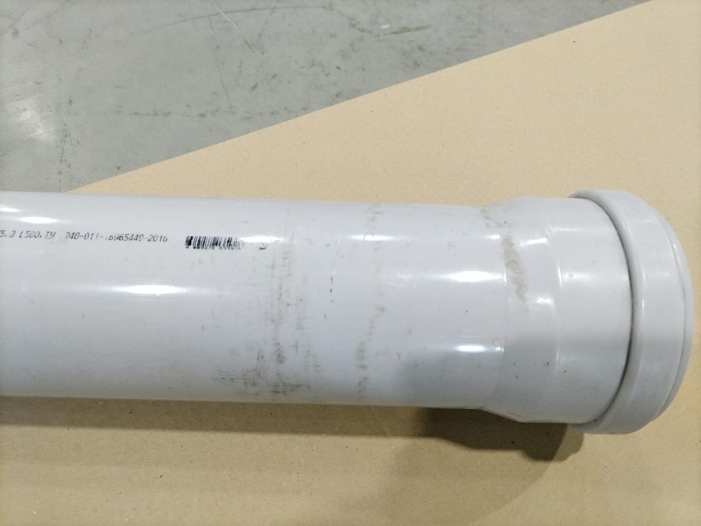 Уцененный товар (Потёртость / Царапины): Труба канализационная бесшумная STOUT 110х500 мм, SKB-0002-011050