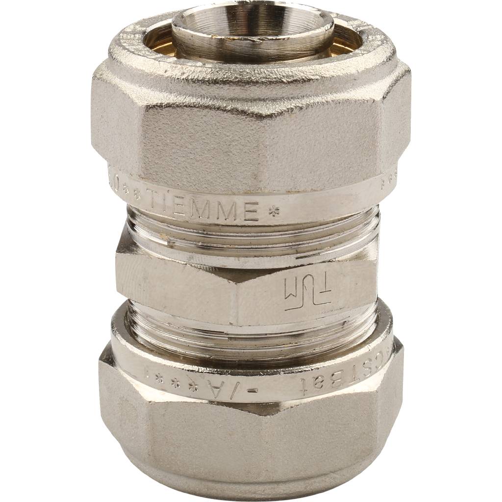 Муфта TIEMME соединительная (26х3.0) для металлопластиковых труб винтовой, 1600045