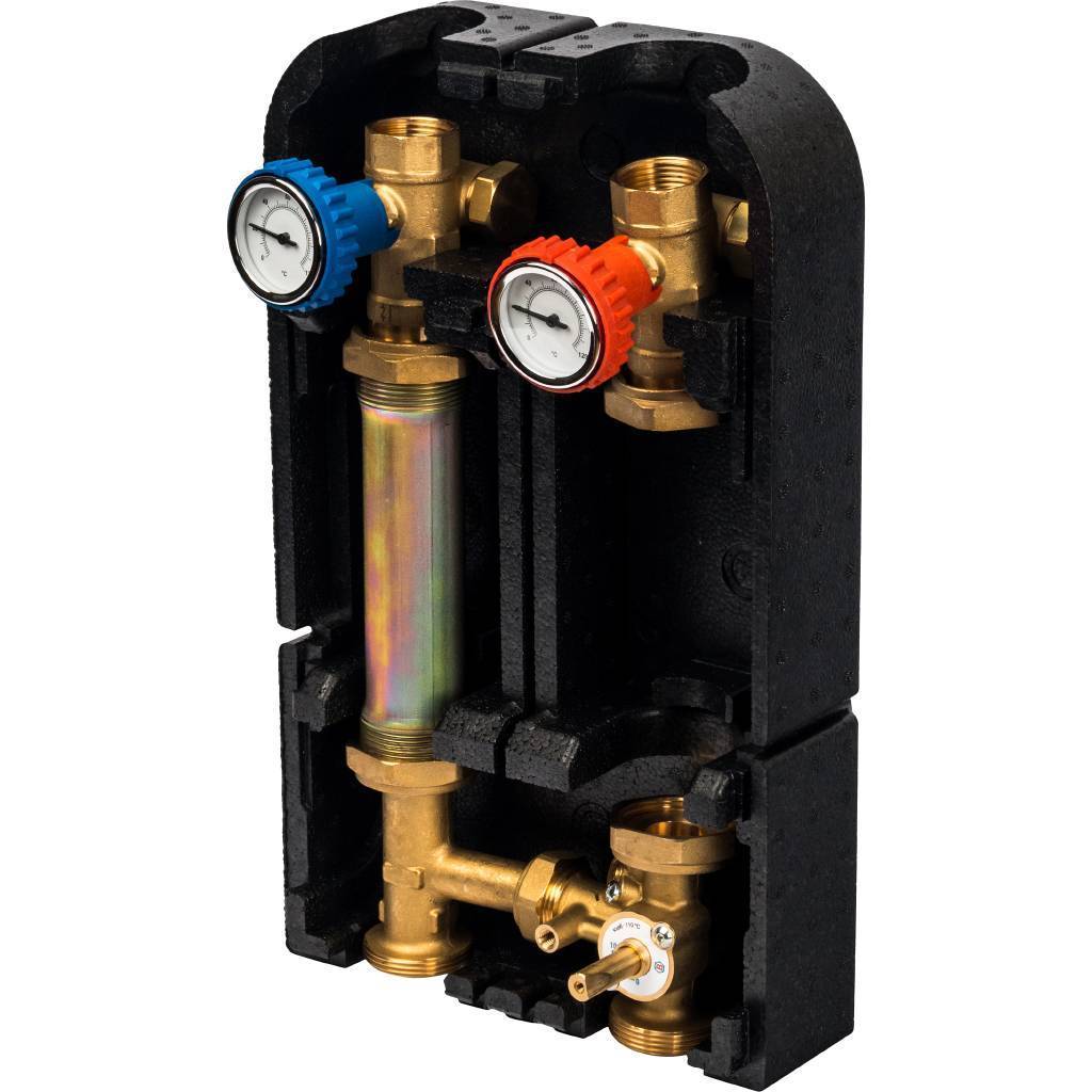 Насосная группа STOUT SDG-0007 со смесителем 1 без насоса, SDG-0007-002501