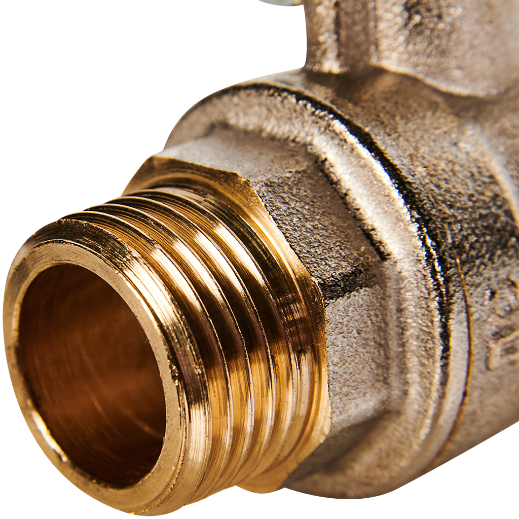 Кран шаровой полнопроходной STOUT НР/НР ручка рычаг 1/2