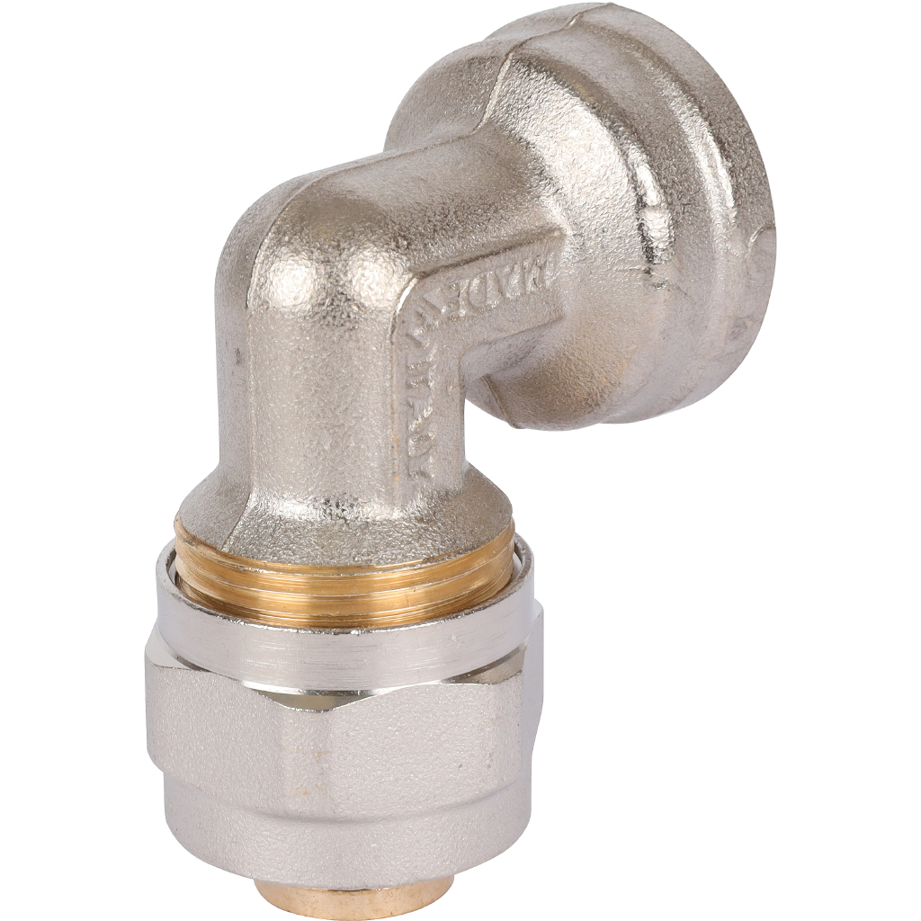 Угольник-переходник STOUT с внутренней резьбой 3/4 х20 для металлопластиковых труб винтовой, SFS-0007-003420