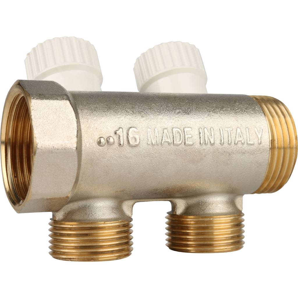 Коллектор распределительный STOUT 1, 2 отвода 3/4 ЕК