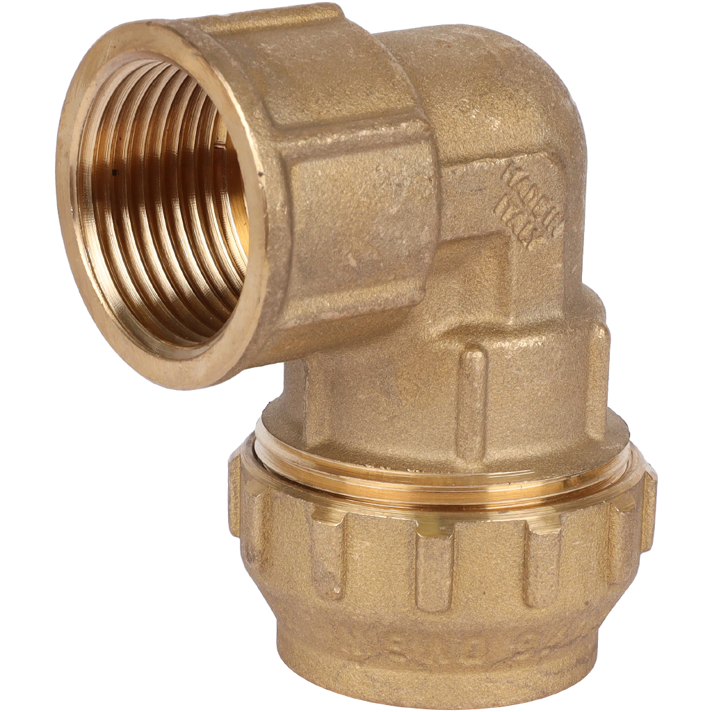 Угольник TIEMME с внутренней резьбой 32х1 для труб ПНД винтовой, 3400162