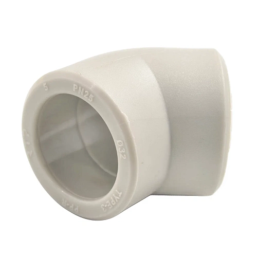 Угольник PPR  32х45, PN25 серый, РТП