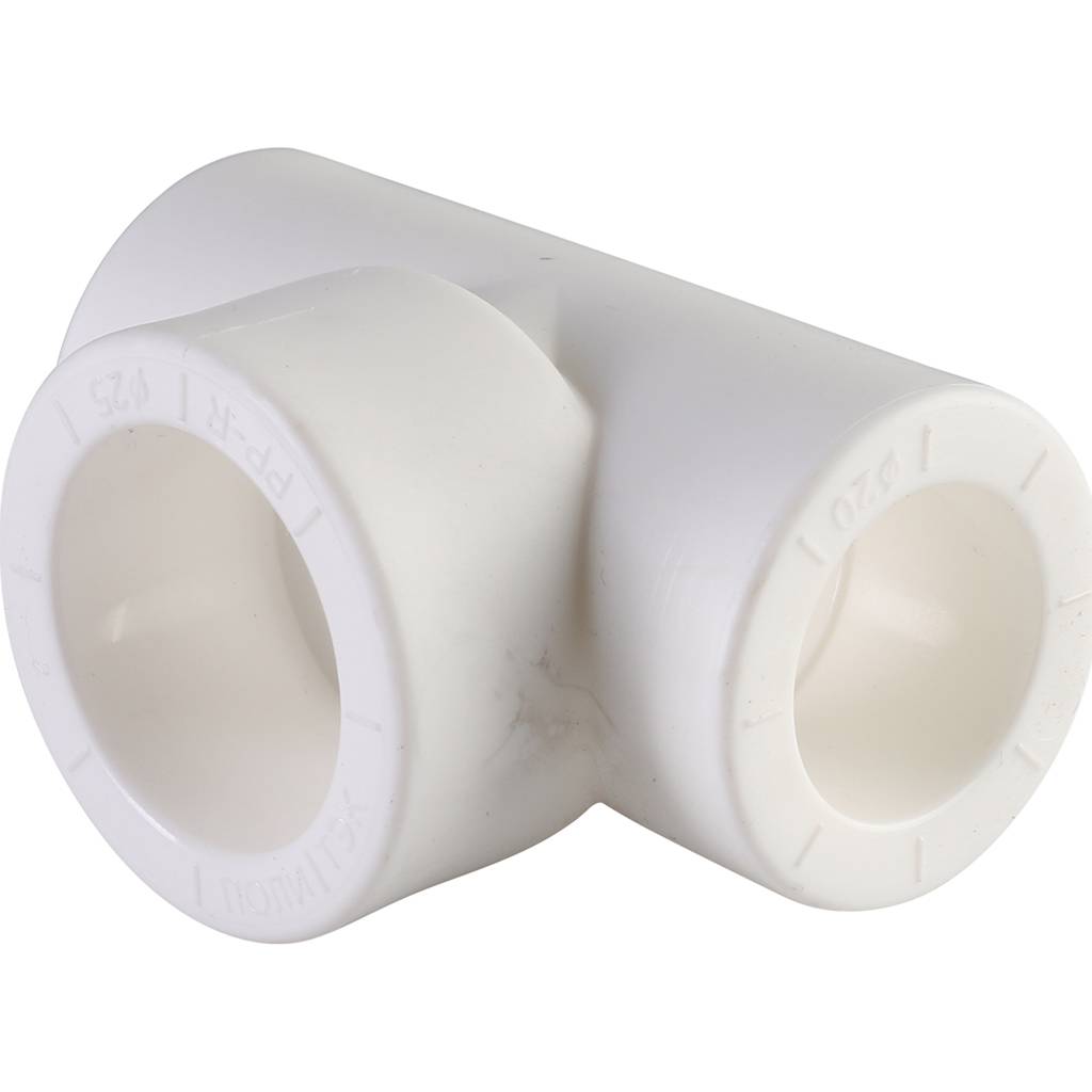 Тройник переходной Политэк 20х25х20 для полипропиленовых труб под сварку (цвет белый), 9300202520
