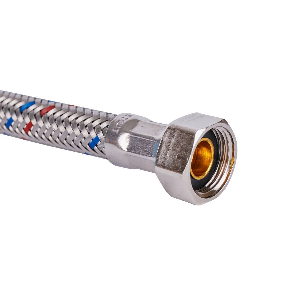 Гибкая подводка для воды STOUT M 10 (35мм) х ВР 3/8, длина 800 мм, SHF-0038-351015