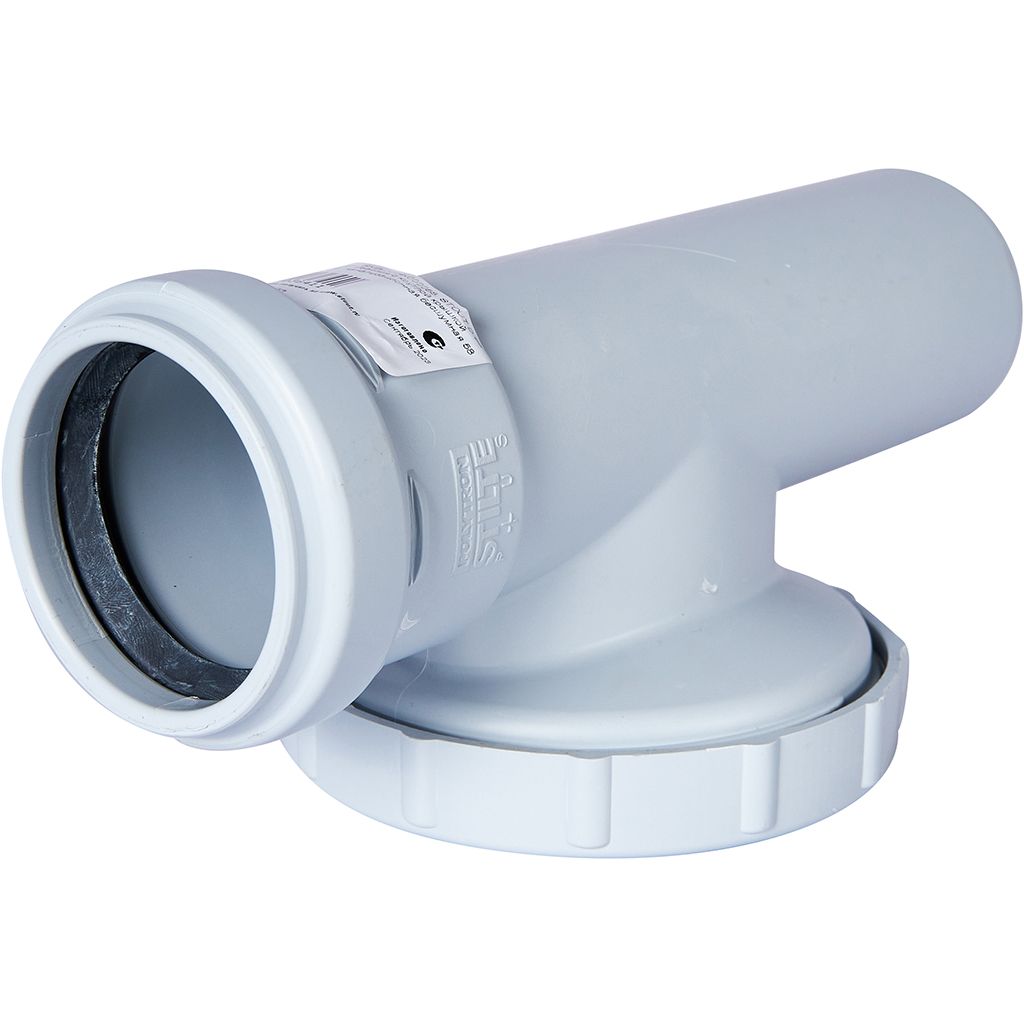 Ревизия с круглой крышкой канализационная бесшумная STOUT D58, SKB-0014-000058