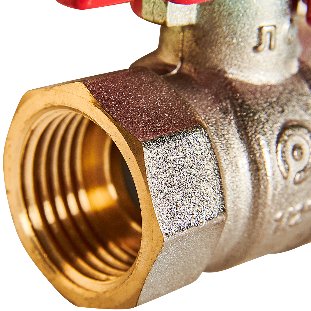 Кран шаровой ROMMER ВР/НР, ручка бабочка 1/2