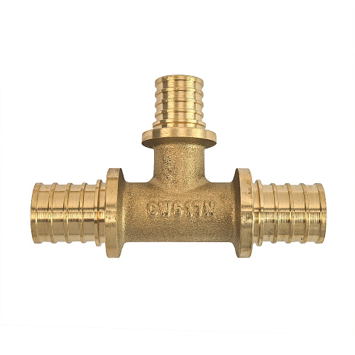 Тройник переходной аксиальный, латунь,20х16х20, желтый, RTP