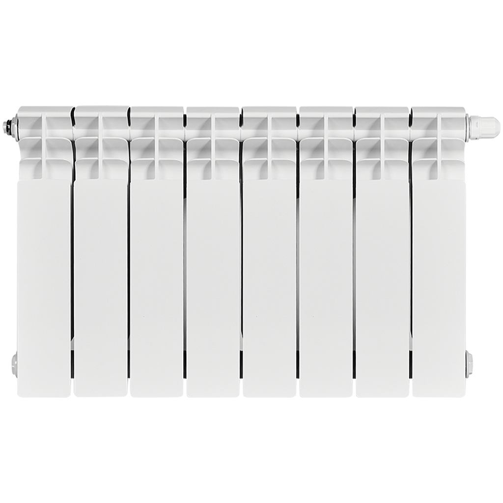 Радиатор биметаллический STOUT TITAN VENTIL 350 8 секций нижнее правое подключение, SRB-3320-035008