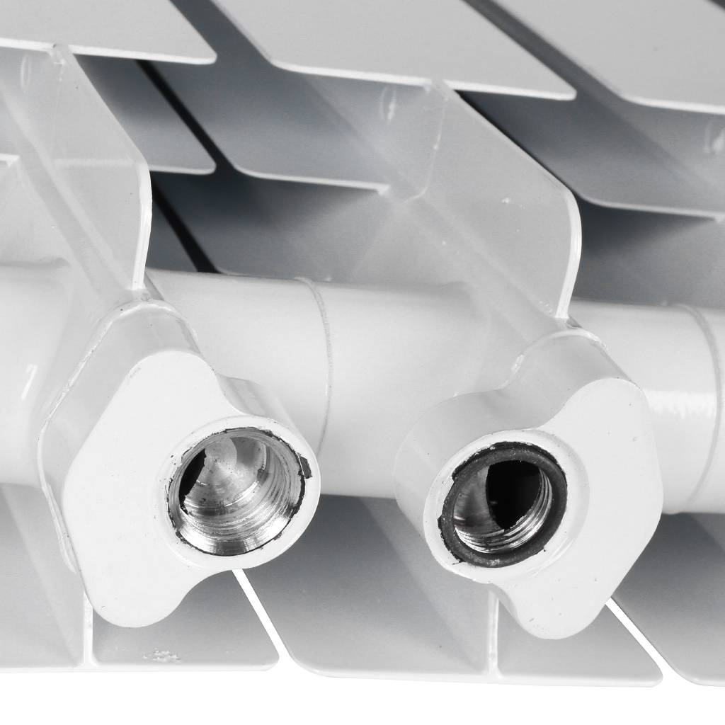 Радиатор алюминиевый Global VOX- R 500 12 секций нижнее правое подключение (белый RAL 9010), 169532