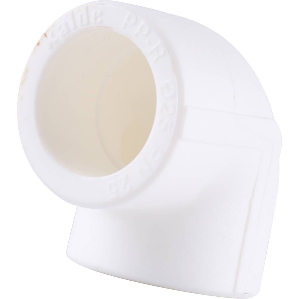 Угольник 90* Kalde d=25 для полипропиленовых труб под сварку (цвет белый), 3212-elb-250000