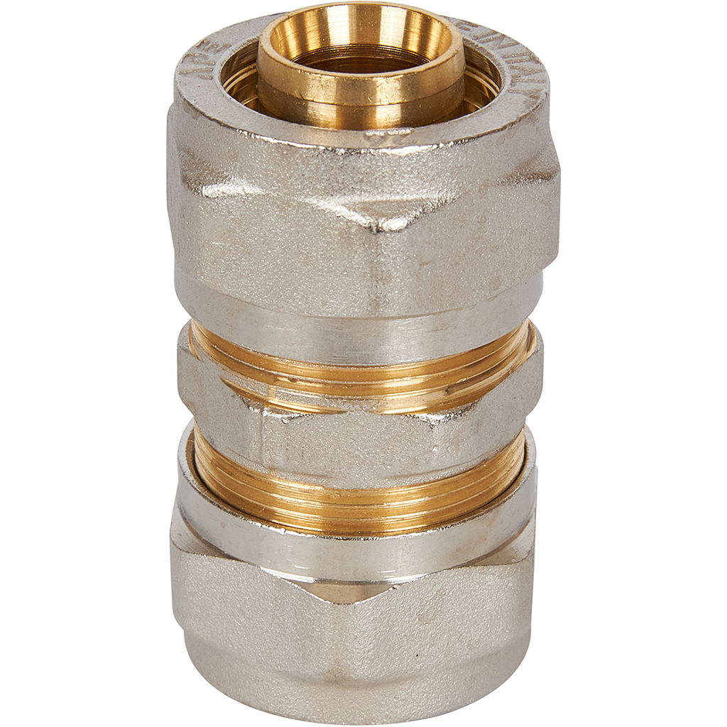 Муфта STOUT соединительная 26х26 для металлопластиковых труб винтовой, SFS-0005-000026