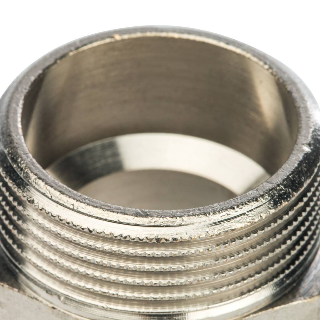 Ниппель НН STOUT переходной никелированный 1 1/4X1, SFT-0004-001141