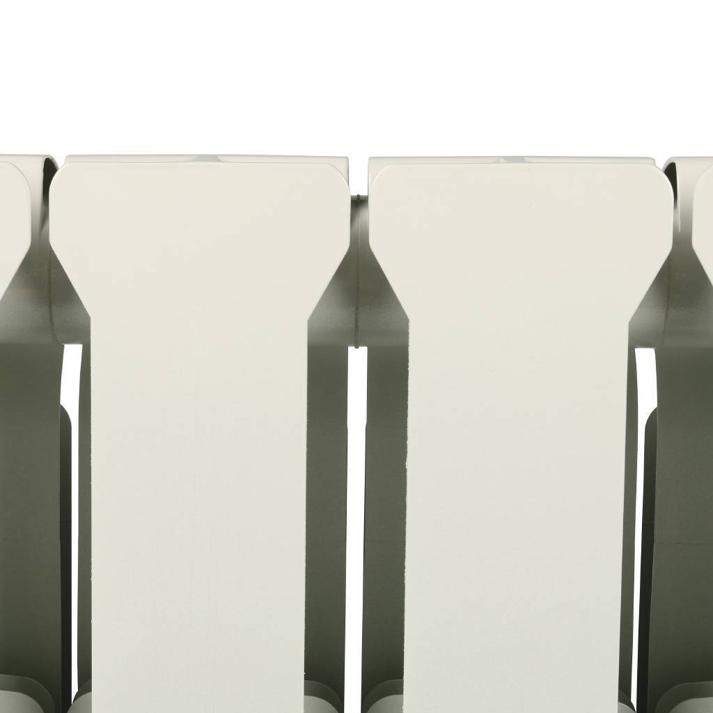 Радиатор алюминиевый STOUT Bravo 500 12 секций боковое подключение RAL9010, SRA-0110-050012