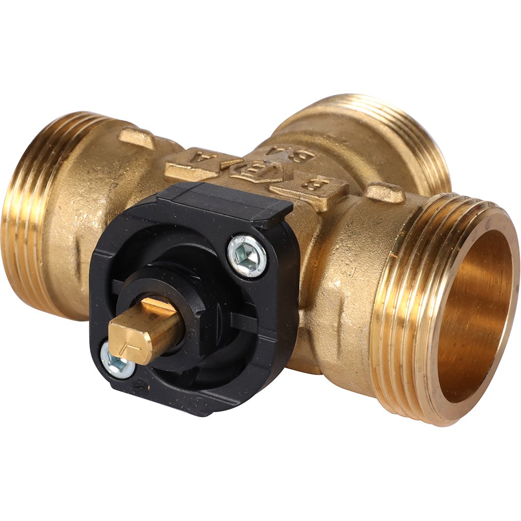 Компактный 3-Ходовой зональный клапан, сервопривод 230V STOUT с кабелем 1м, НР 1 1/4