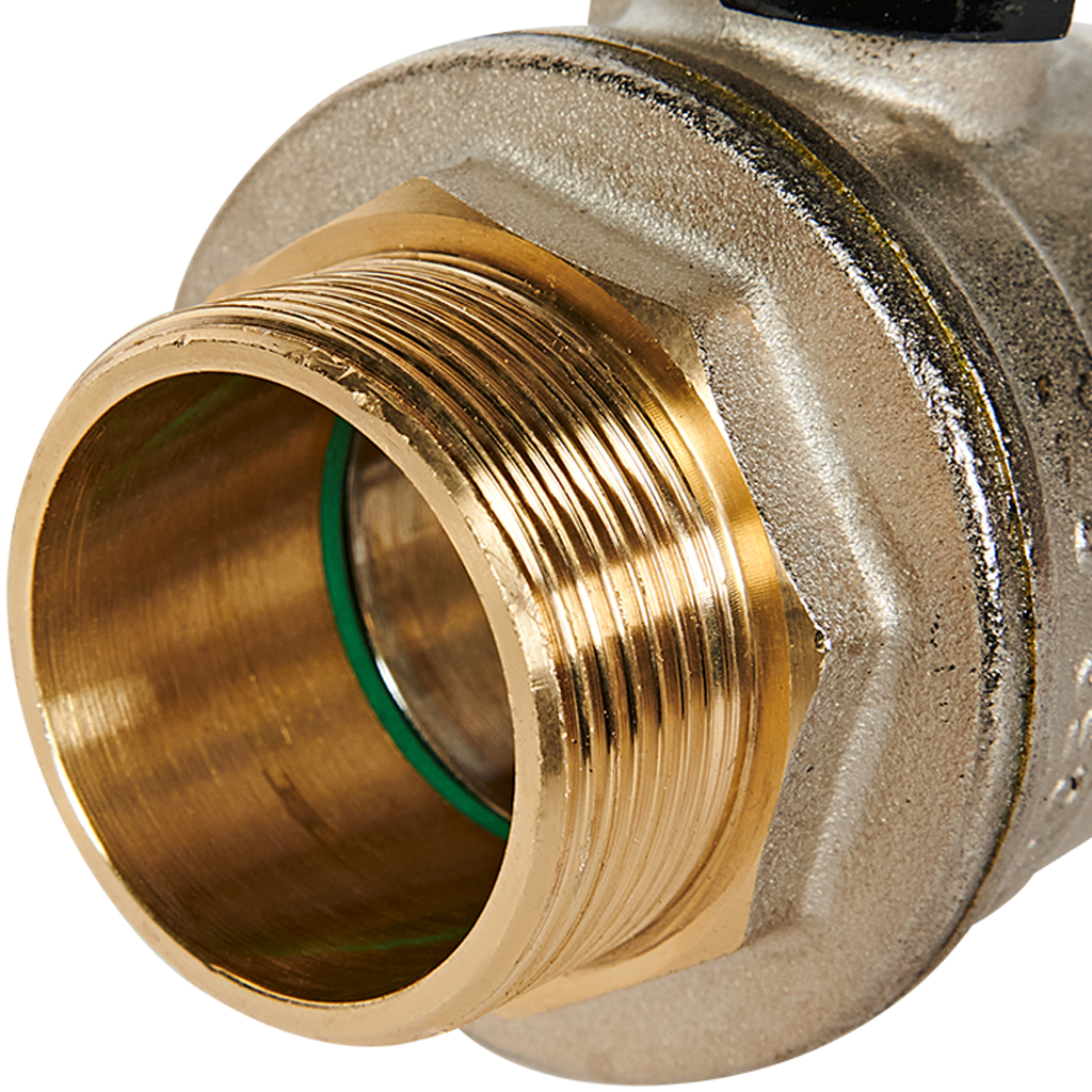 Кран шаровой BUGATTI Oregon (ручка-рычаг алюминий) внут-нар резьба 1 1/2