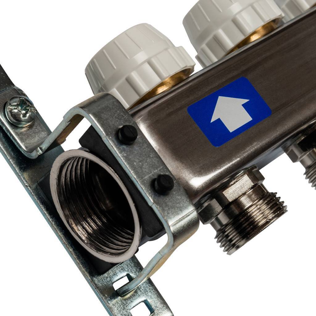 Коллектор из нержавеющей стали без расходомеров STOUT 3 выхода, SMS 0922 000003