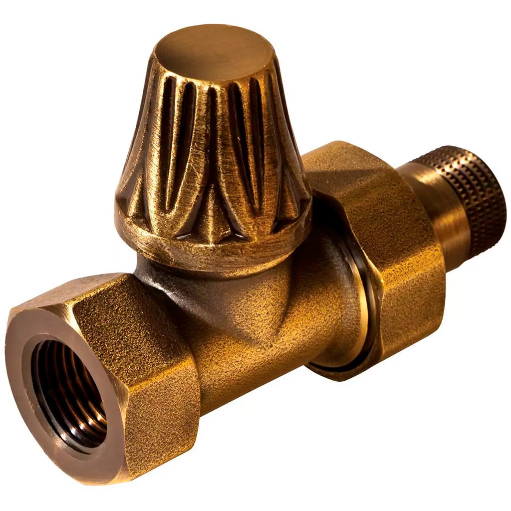 Вентиль RETROstyle RS 220B латунный 1/2 прямой нижний, v 674   1/2