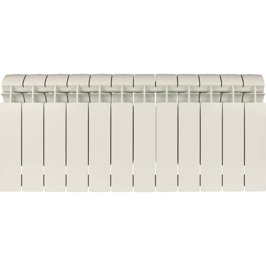 Радиатор биметаллический Global STYLE PLUS 350 12 секций боковое подключение (белый RAL 9010), STP03501012