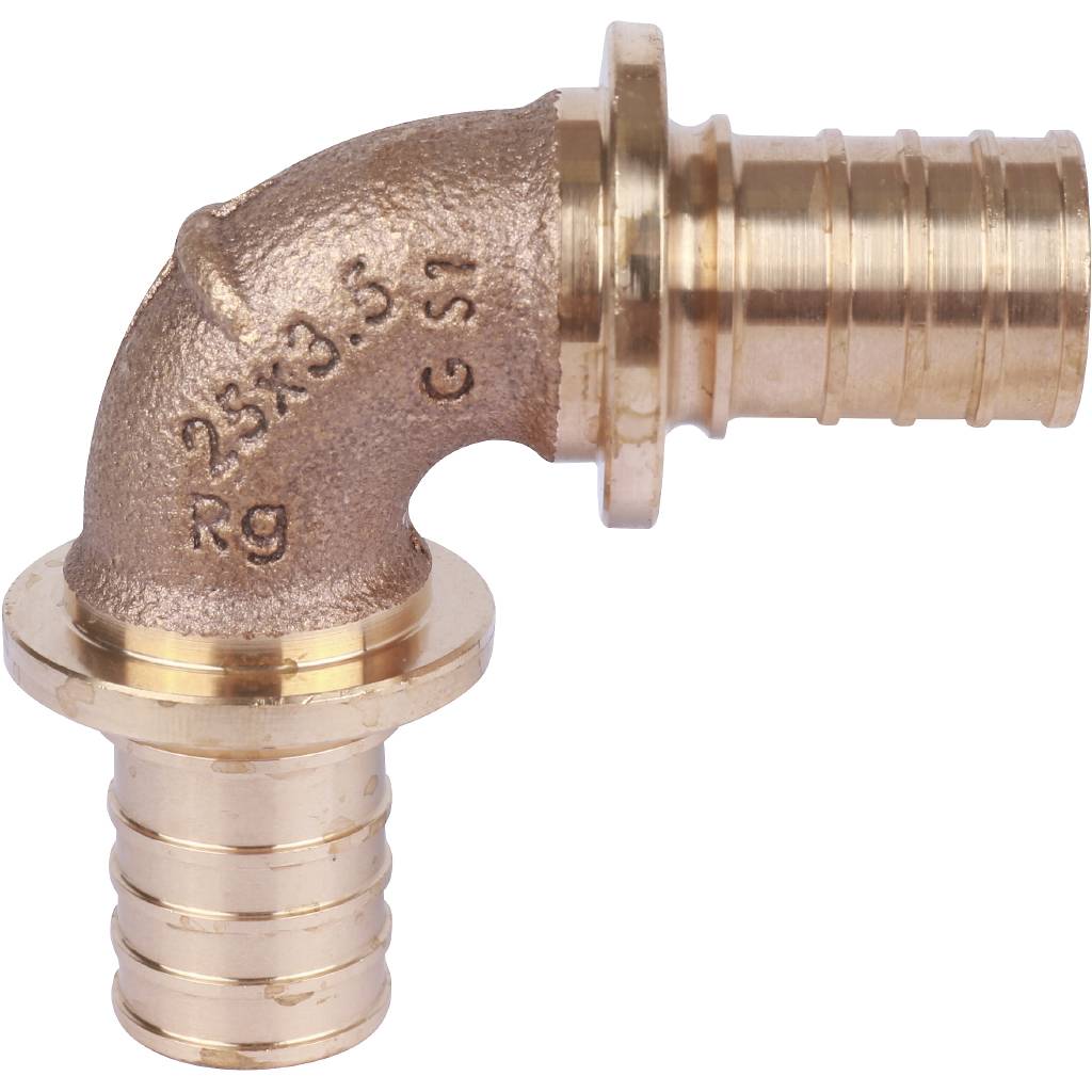 Угольник РЕХАУ RAUTITAN PLATINUM 90° 25 RX для труб из сшитого полиэтилена аксиальный, 13777031001