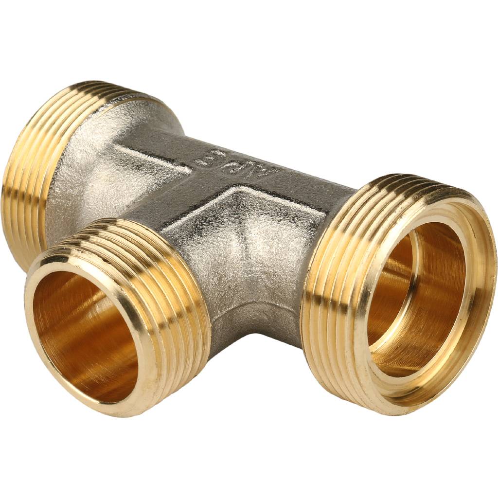 *SFS-0011-003426 STOUT Тройник-переходник с наружной резьбой 3/4 х26 для металлопластиковых труб винтовой, SFS-0011-003426