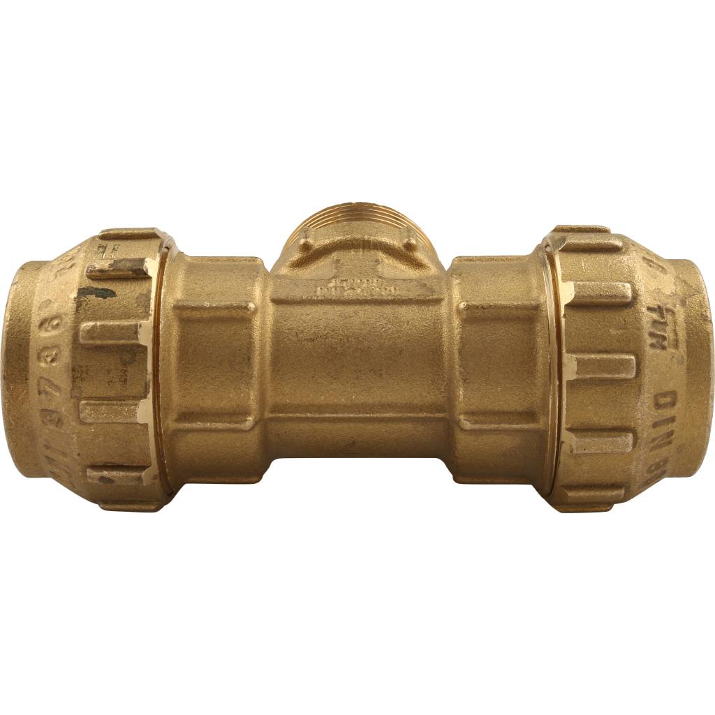 Тройник TIEMME с наружной резьбой 32х1х32 для труб ПНД винтовой, 3400068