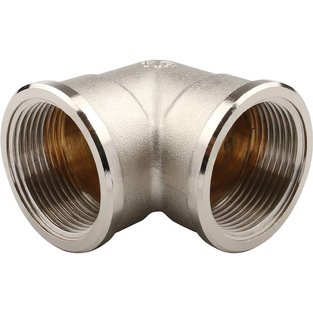 Угольник TIEMME ВВ никелированный 1 1/4х1 1/4 для стальных труб резьбовой, 1500353