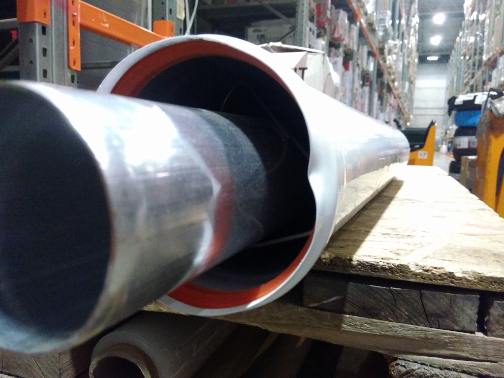 Уцененный товар (вмятина): Труба с наконечником традиц. коаксиальная ROMMER АНТИЛЁД D60(п)/100(м), L900 (рабочая длина 750мм)