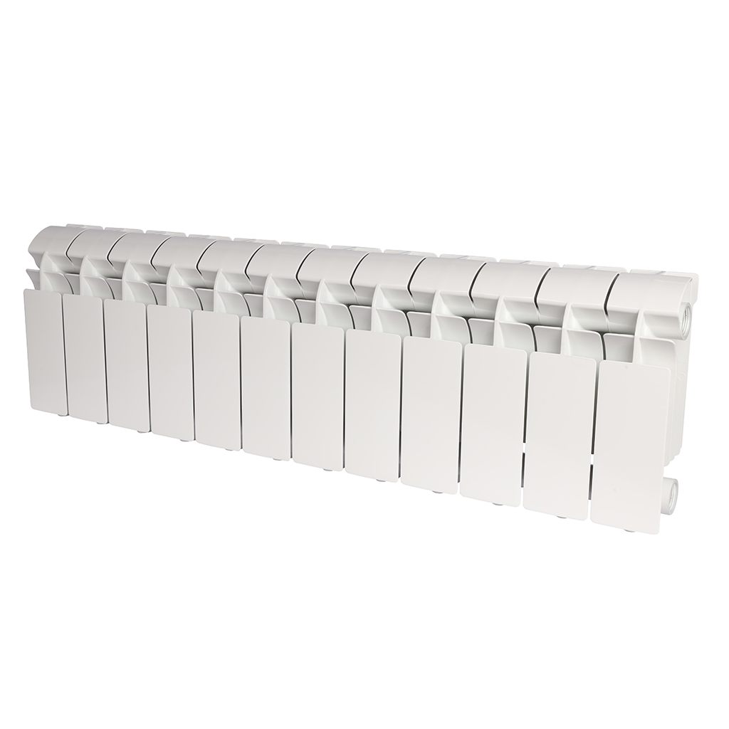 Радиатор алюминиевый Global VOX- R 200 12 секций боковое подключение (белый RAL 9010), VX02001012