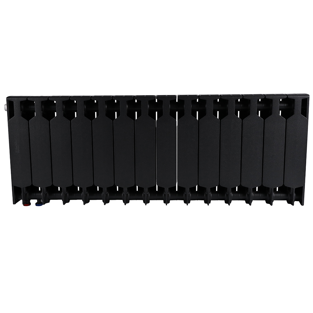 Радиатор биметаллический RIFAR SUPReMO VENTIL 350 SVR 14 секций нижнее правое подключение (Цвет АНТРАЦИТ), 4RS35.VR-14-AN