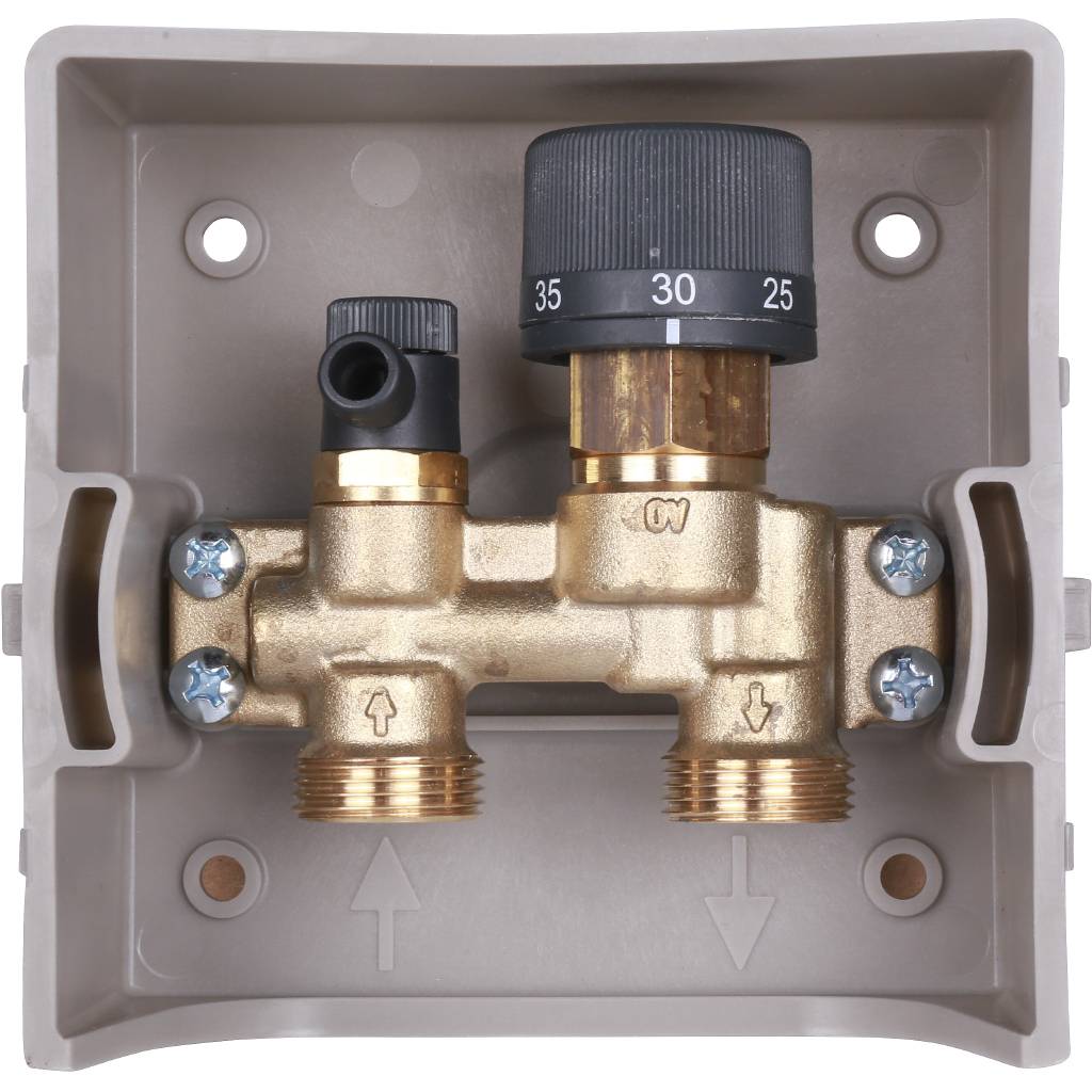 Терморегулятор OVENTROP Unibox E RTL, белый огранич. t обр. потока