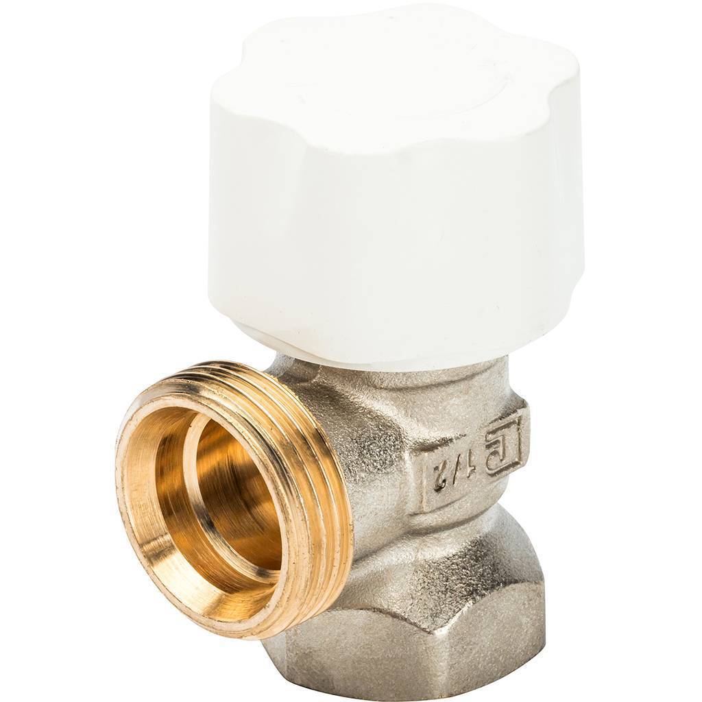 Корпус угловой термостатический для стальных труб LUXOR thermo tekna RS 202 1/2, 12022100 (69022100D)