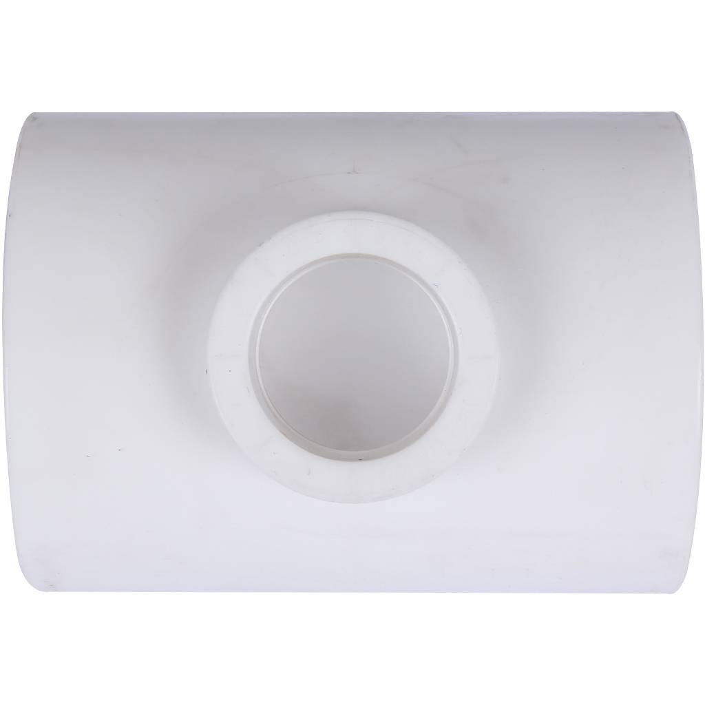 Тройник переходной Политэк 63х32х63 для полипропиленовых труб под сварку (цвет белый)