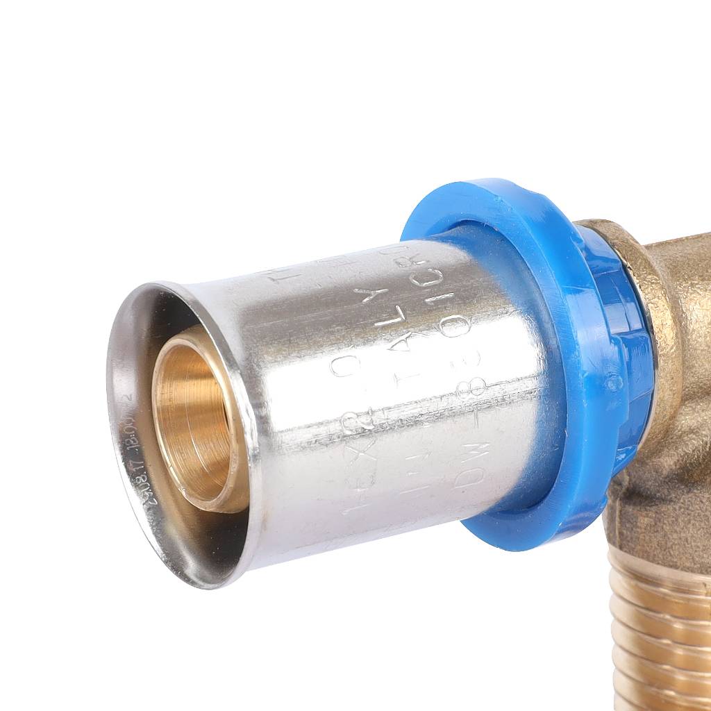 Угольник-переходник APE с наружной резьбой 1/2 х16 для металлопластиковых труб прессовой, ARL3003100