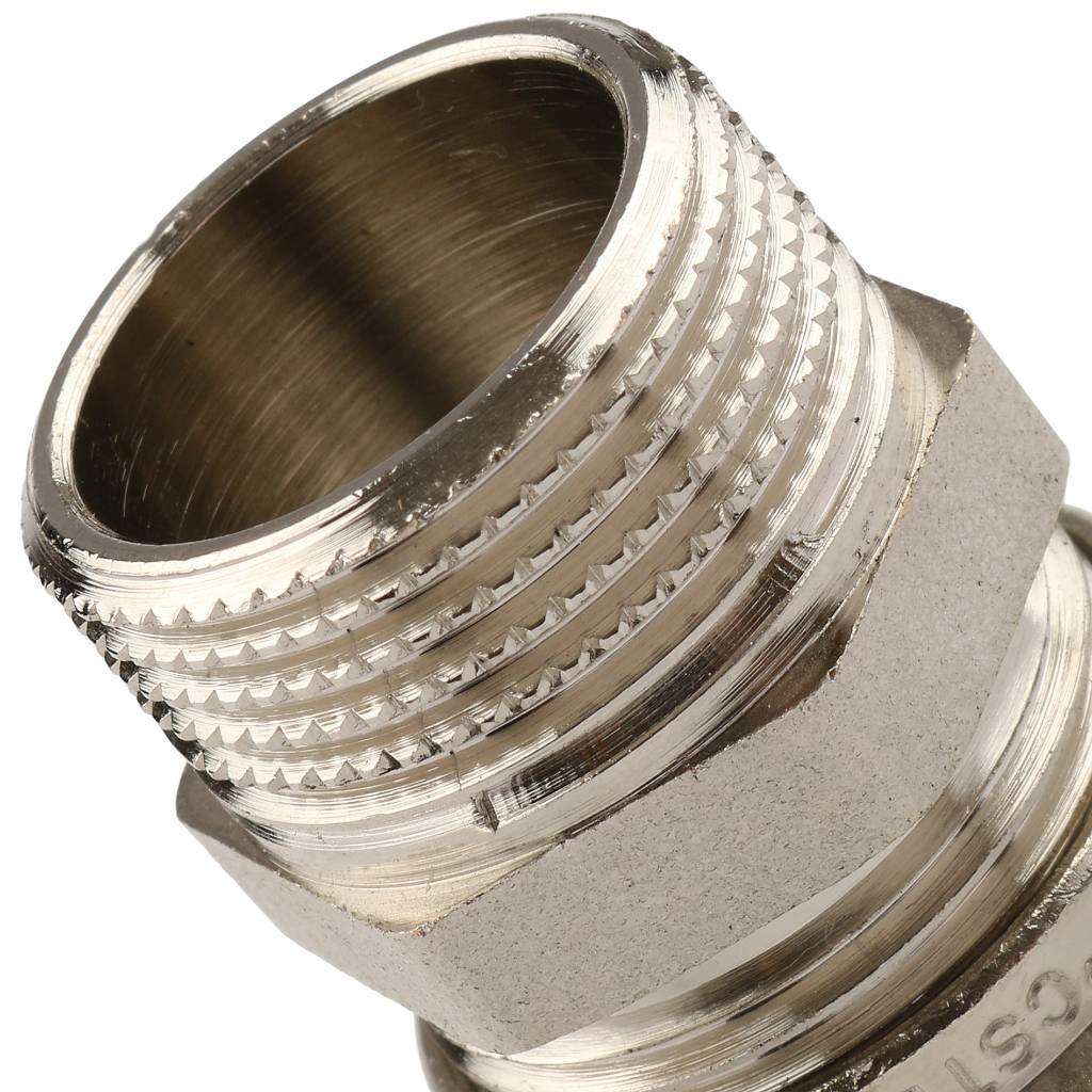 Муфта TIEMME с наружной резьбой (20х2.0х3/4) для металлопластиковых труб винтовой, 1600005