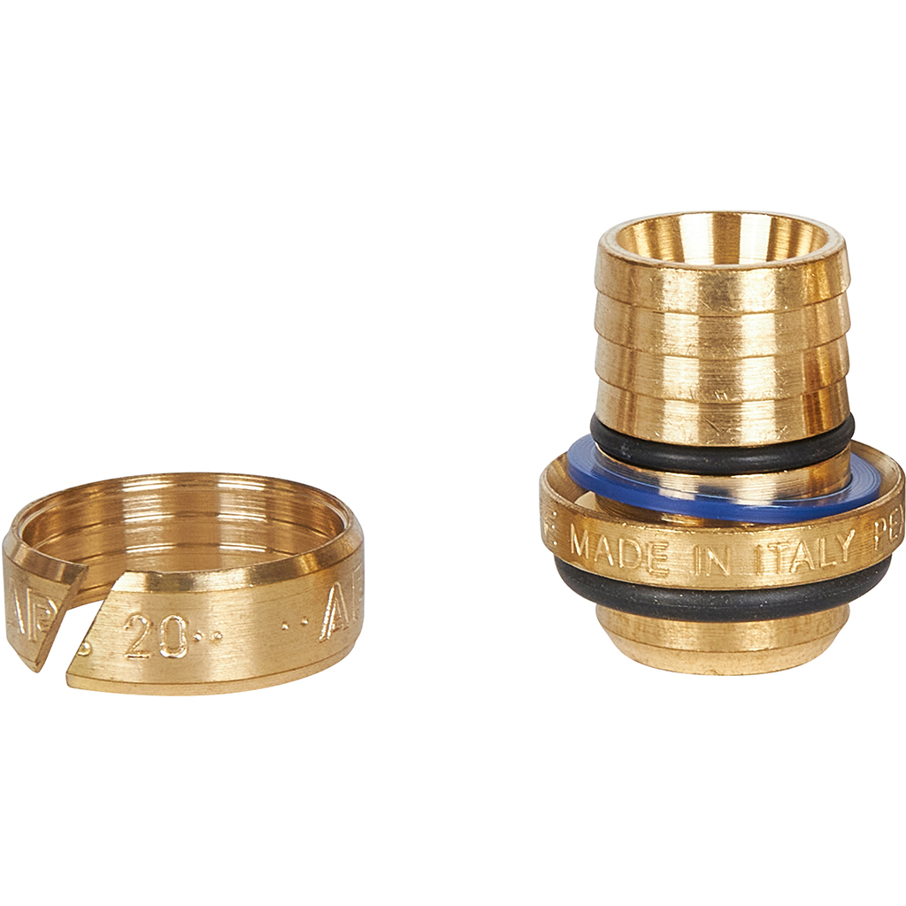 Тройник переходной STOUT 20x20x16 для металлопластиковых труб винтовой, SFS-0010-202016