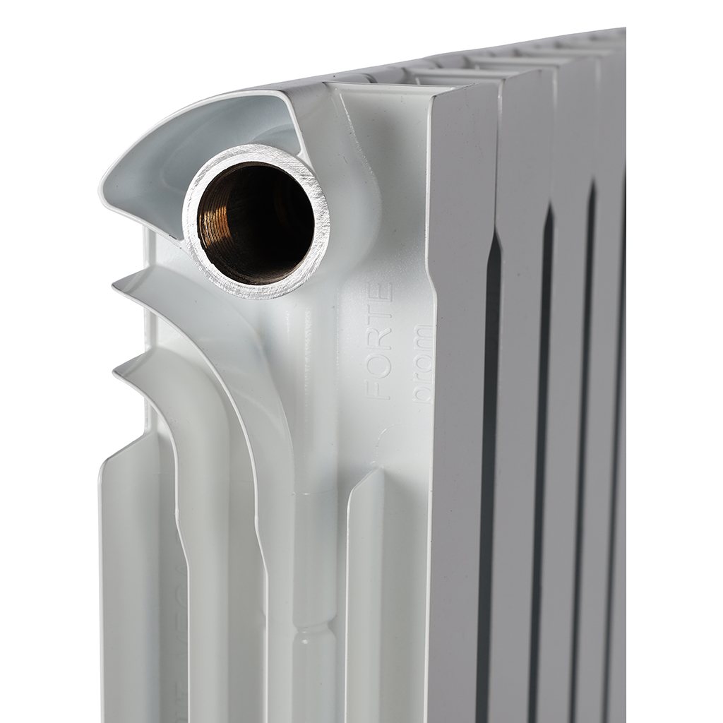 Радиатор биметаллический STOUT VEGA 500 8 секций боковое подключение (белый RAL 9016), SRB-1310-050008