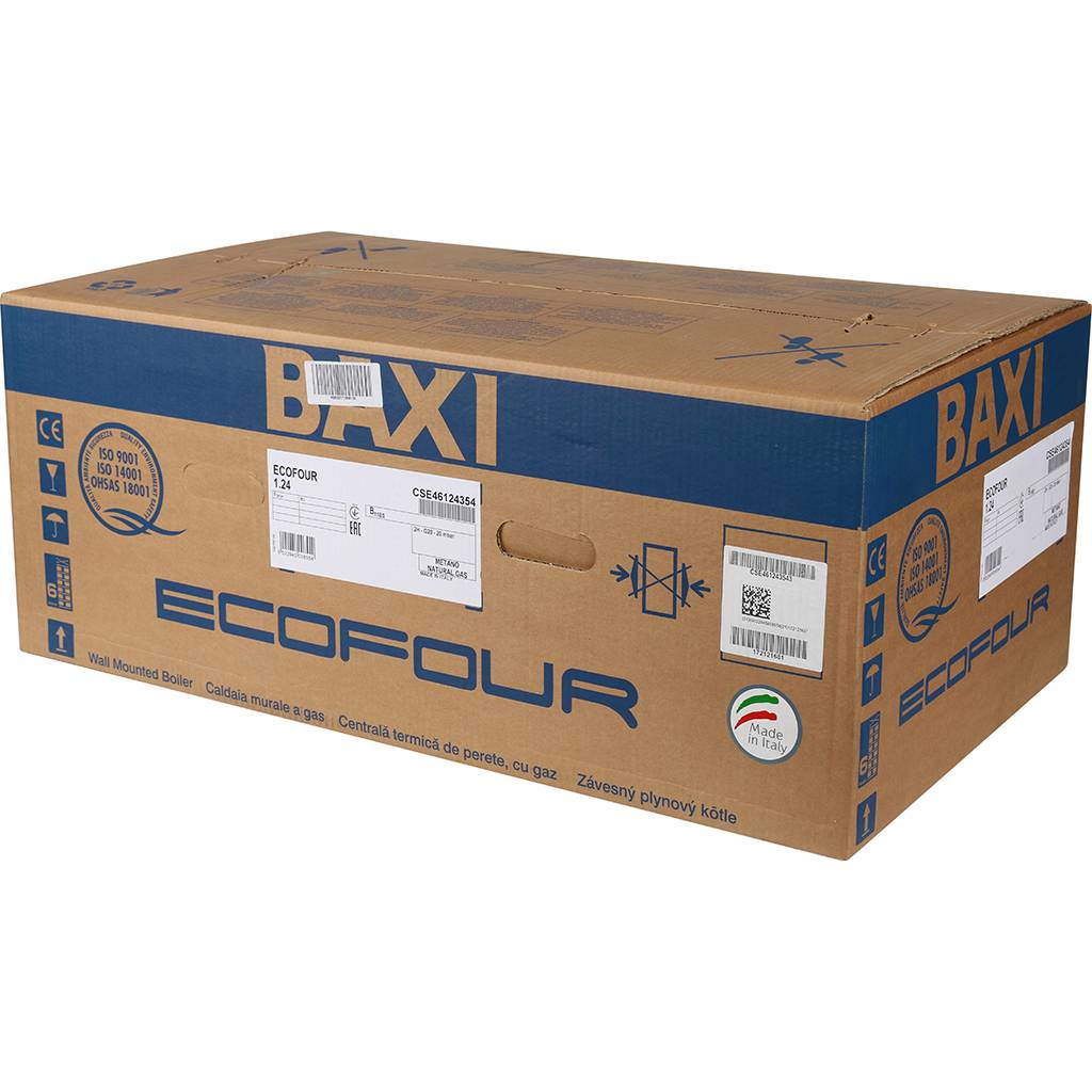 Газовый настенный котел Baxi ECO Four 1.24 одноконтурный атмосферный, CSE46124354-