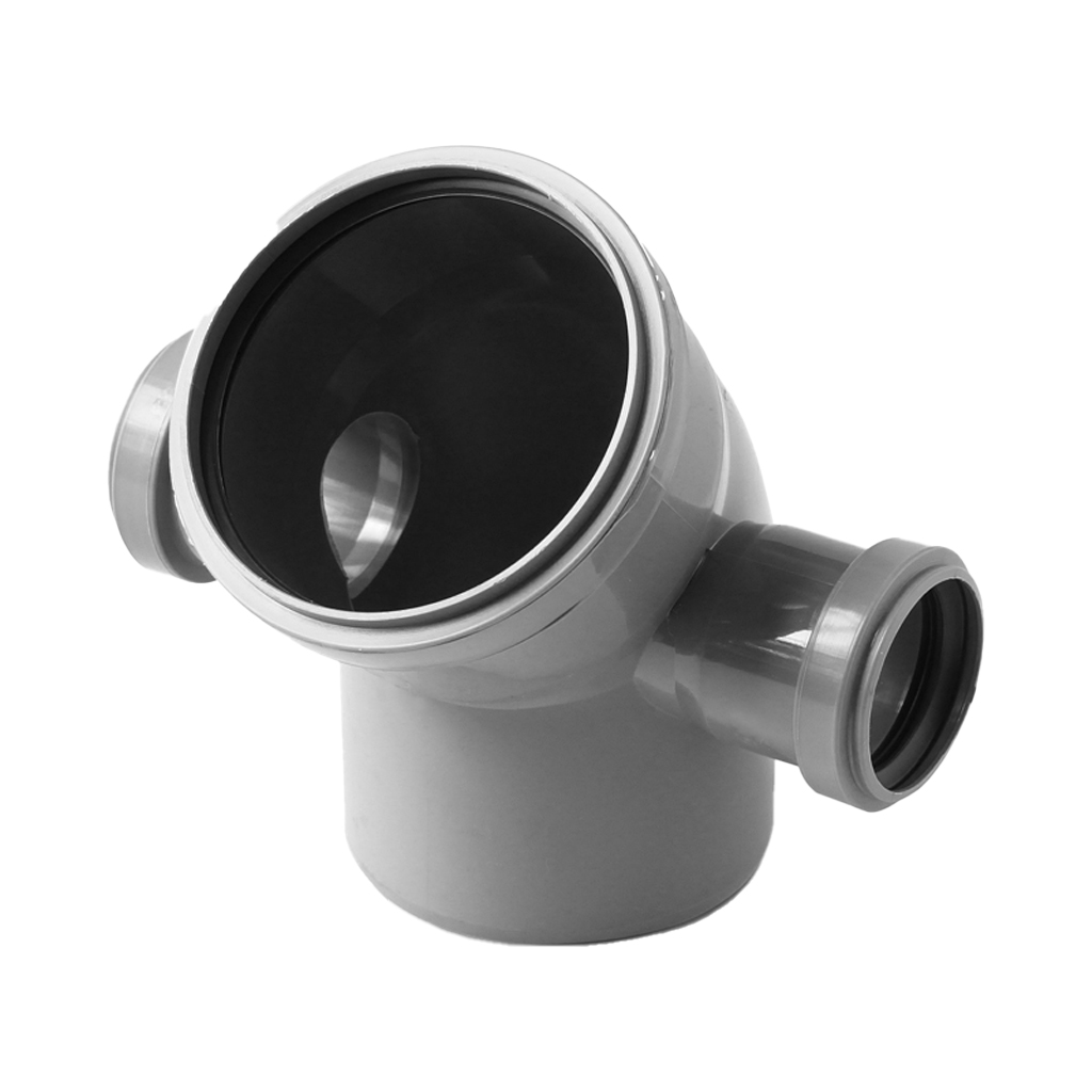 Отвод с выходом левый правый Pro Aqua Comfort D110x50/45 PP, 10010545LR