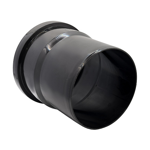 Переход с пластиковой на чёрную канализацию ВК ПП 110/100, черный,РТП