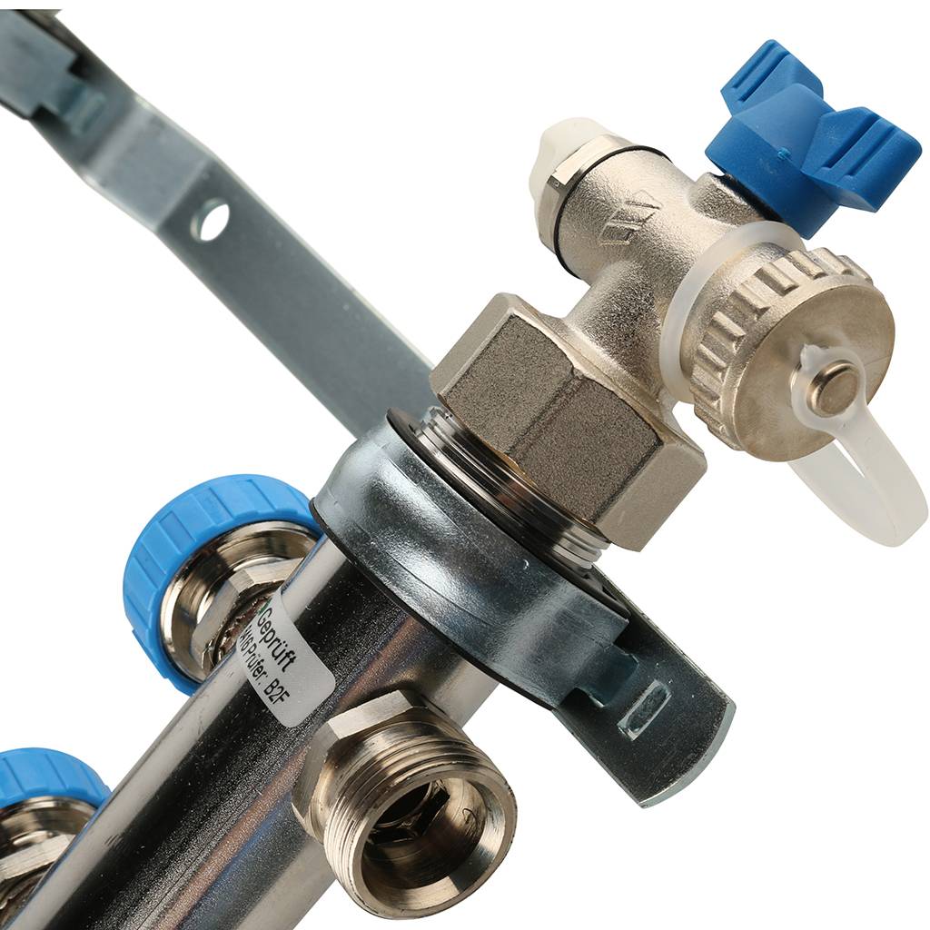 Распределительный коллектор РЕХАУ RAUTHERM S HKV-D на 12 контуров нерж .сталь (без шаровых кранов), 12081211002