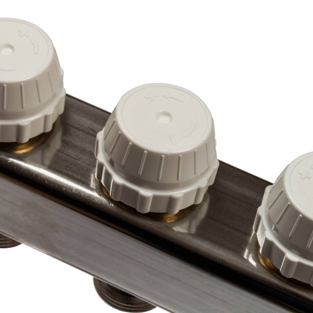 Коллектор из нержавеющей стали с расходомерами STOUT 9 выходов, SMS 0917 000009