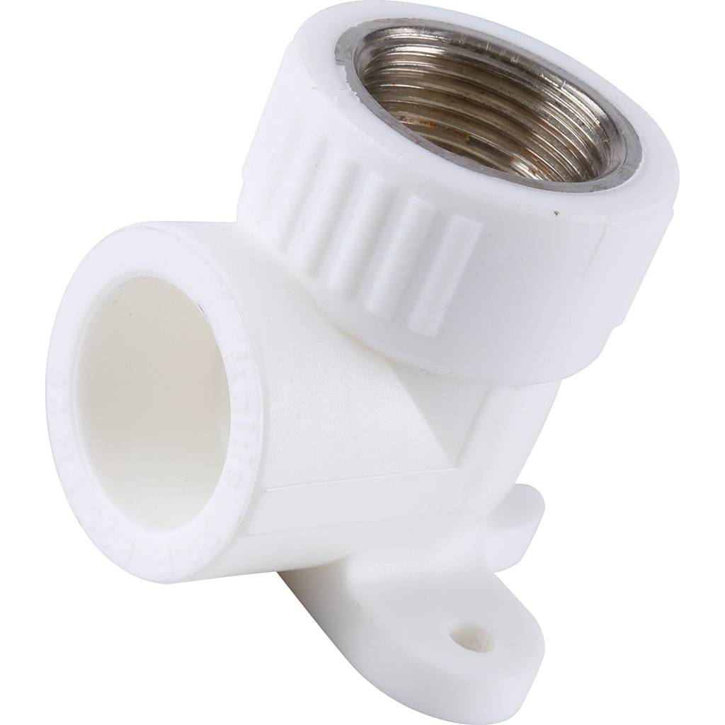 Угольник Kalde с креплением для полипропиленовых труб (внутр. резьба, 25x3/4 ), 3222-bat-250c01