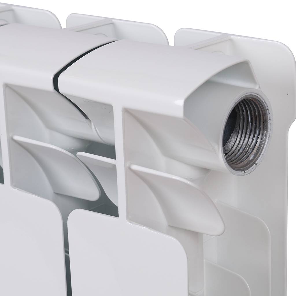 Радиатор биметаллический RIFAR BASE 350 12 секций боковое подключение (белый RAL 9016), 1RB35-12