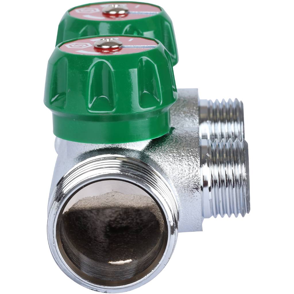 SMB-6850-011202 STOUT Коллектор регулирующий 1 , 2 отвода 1/2 под компрессионный фитинг для полимерных труб