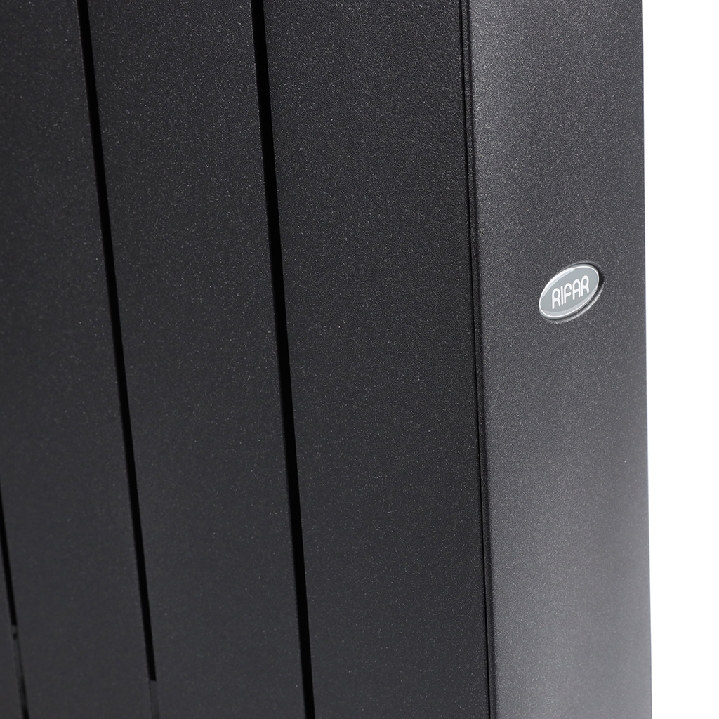 Радиатор биметаллический RIFAR SUPReMO VENTIL 500 SVR 8 секций нижнее правое подключение (Цвет АНТРАЦИТ), 4RS50.VR-8-AN